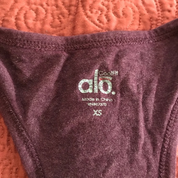 ALO tank maroon XS - Picture 3 of 7